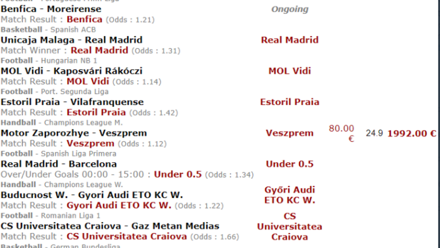 Empate do Benfica leva apostador a 'perder' quase dois mil euros